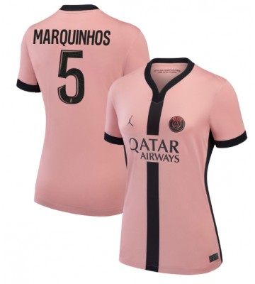 Paris Saint-Germain Marquinhos #5 Replica Third Stadium Shirt for Women 2024-25 Short Sleeve